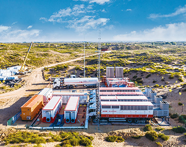Multi-well eFrac